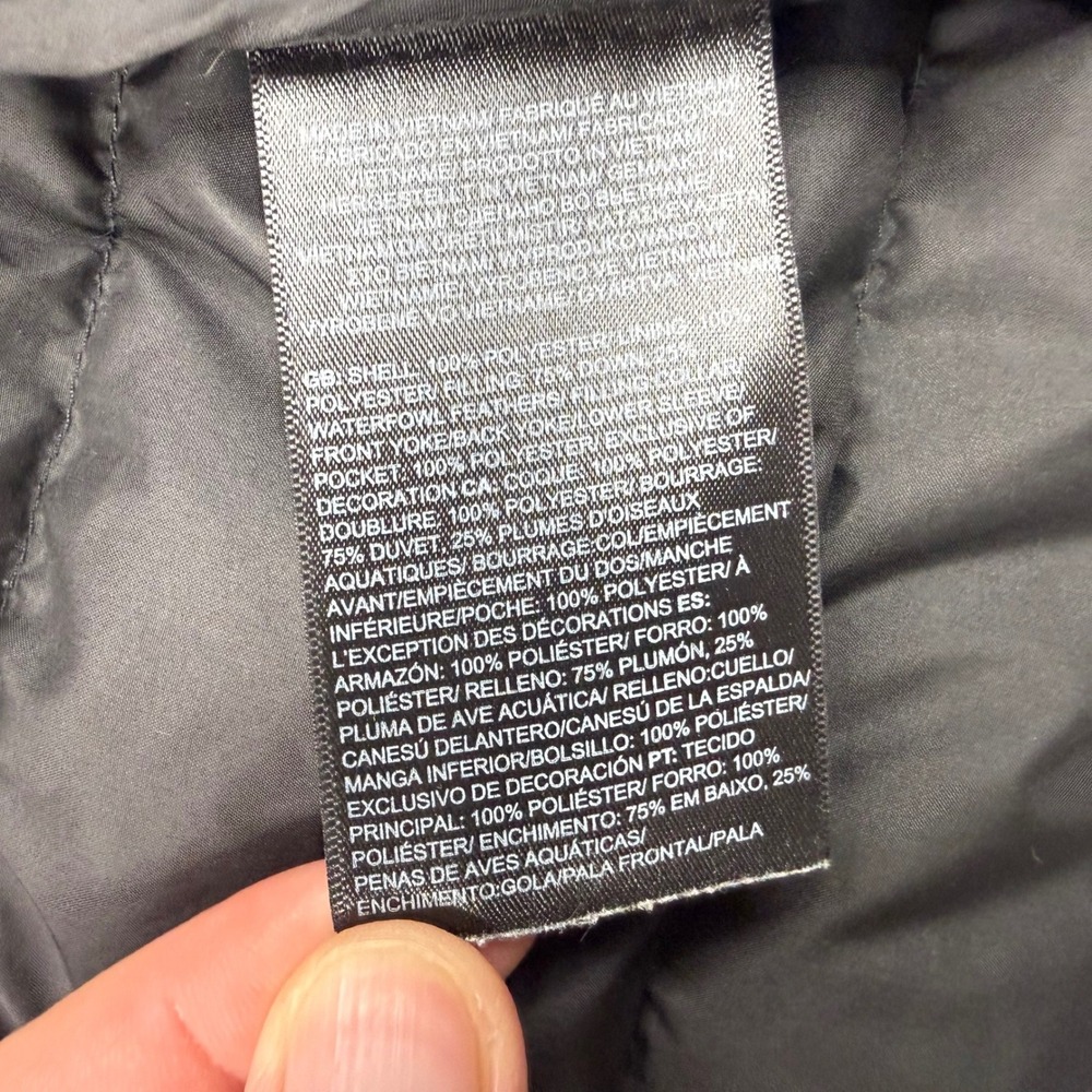 The North Face Jacket Mens Large Black 550 Goose Down Puffer Insulated Full Zip - Picture 11 of 14